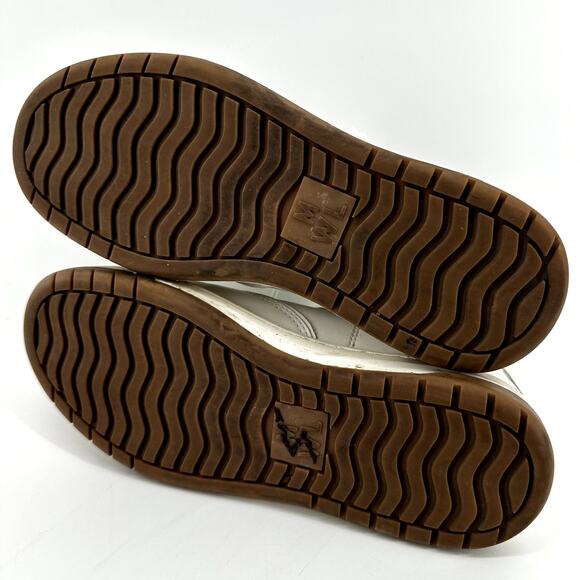 Madewell Court Leather Sneakers Cloudlift Lace Up Low Top Ivory Multi W6.5 M5 - Picture 8 of 8